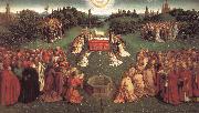 Jan Van Eyck Lamb worship oil on canvas